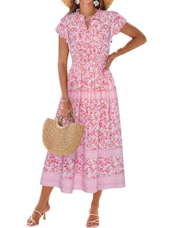 Foto 1 | Vestido Largo Grace Karin Para Mujer, Estilo Bohemio, Floral, De Verano 2025 - Venta Internacional.
