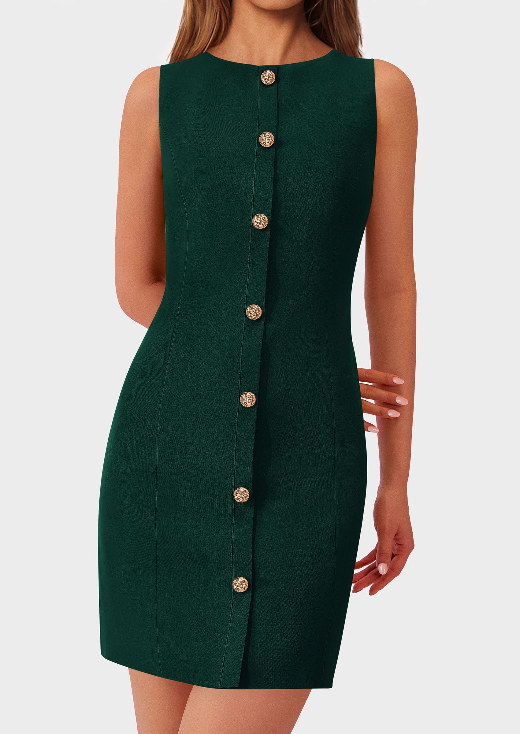Foto 5 pulgar | Vestido Prettygarden Business Formal Verde - Venta Internacional