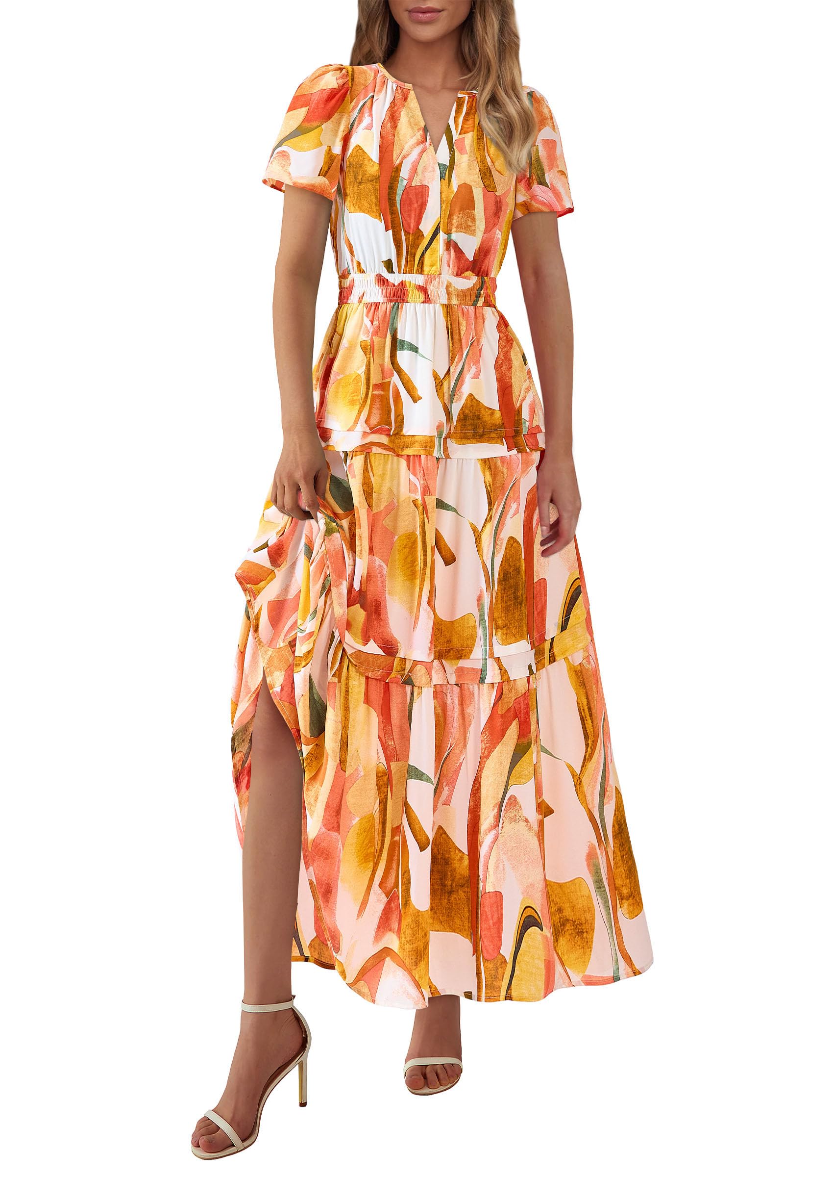 Foto 2 pulgar | Vestido Largo Prettygarden Para Mujer Con Estampado Floral Bohemio De Verano De 2025 - Venta Internacional.