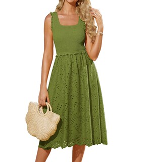 Foto 1 | Vestido Grace Karin 2025 Para Mujer, Casual, Sin Mangas, Verde Matcha, Talla M - Venta Internacional.