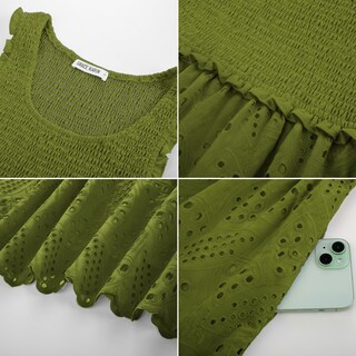 Foto 5 | Vestido Grace Karin 2025 Para Mujer, Casual, Sin Mangas, Verde Matcha, Talla M - Venta Internacional.