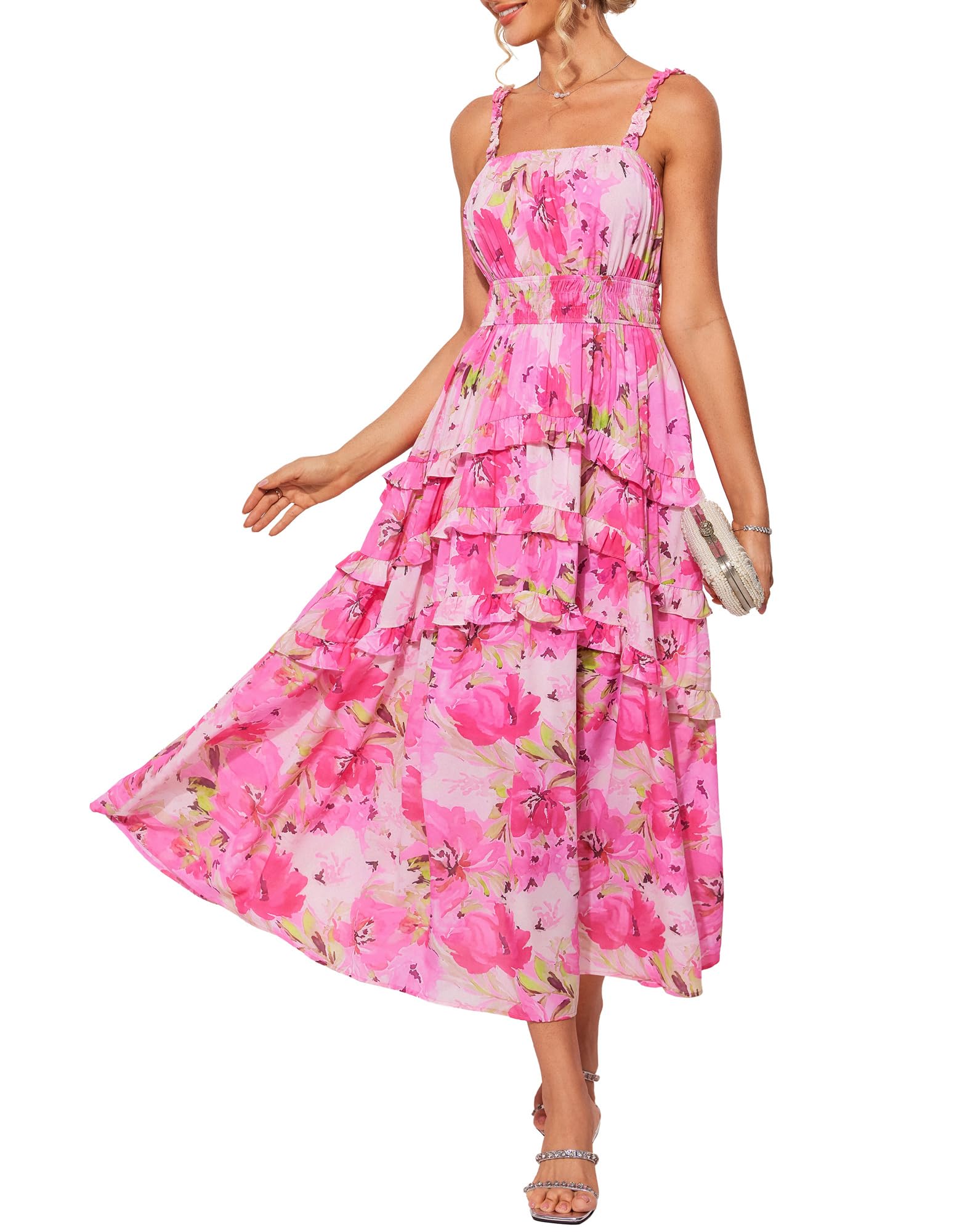 Vestido Grace Karin Para Invitada A Boda Para Mujer 2025, Maxi Rojo - Venta Internacional.