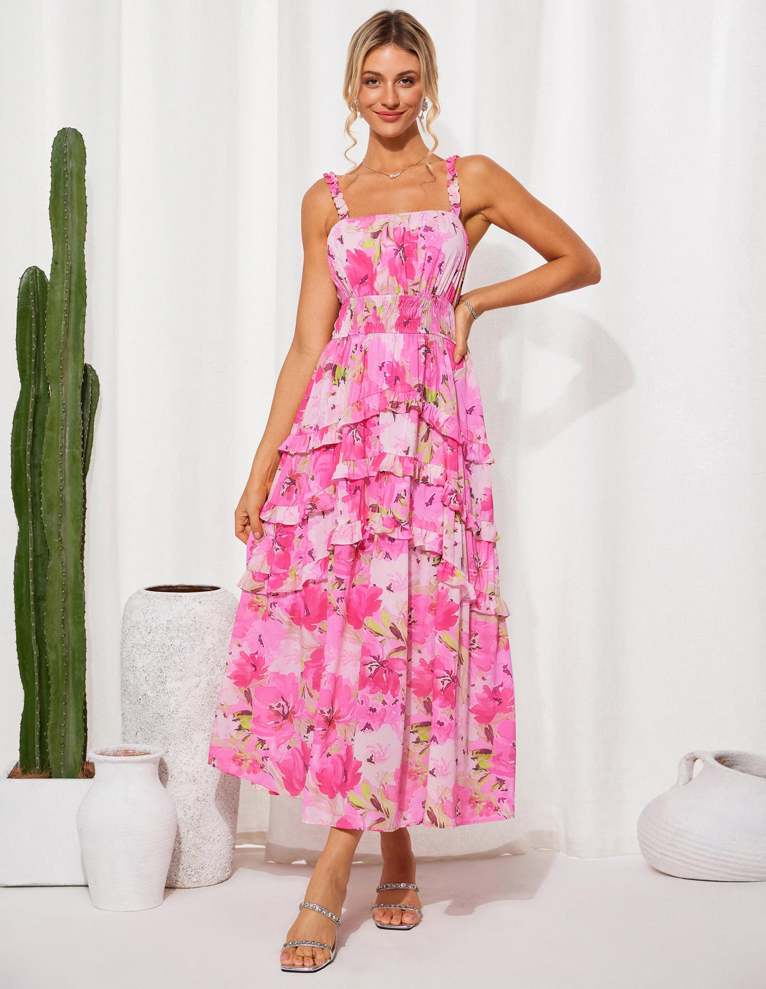Foto 2 | Vestido Grace Karin Para Invitada A Boda Para Mujer 2025, Maxi Rojo - Venta Internacional.