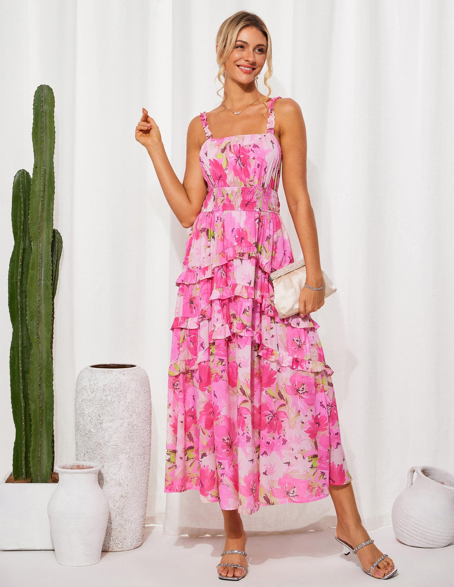 Foto 5 pulgar | Vestido Grace Karin Para Invitada A Boda Para Mujer 2025, Maxi Rojo - Venta Internacional.