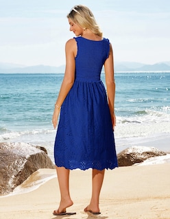 Foto 3 | Vestido Grace Karin 2025 Para Mujer, Cuello Cuadrado, Casual, Azul S - Venta Internacional.