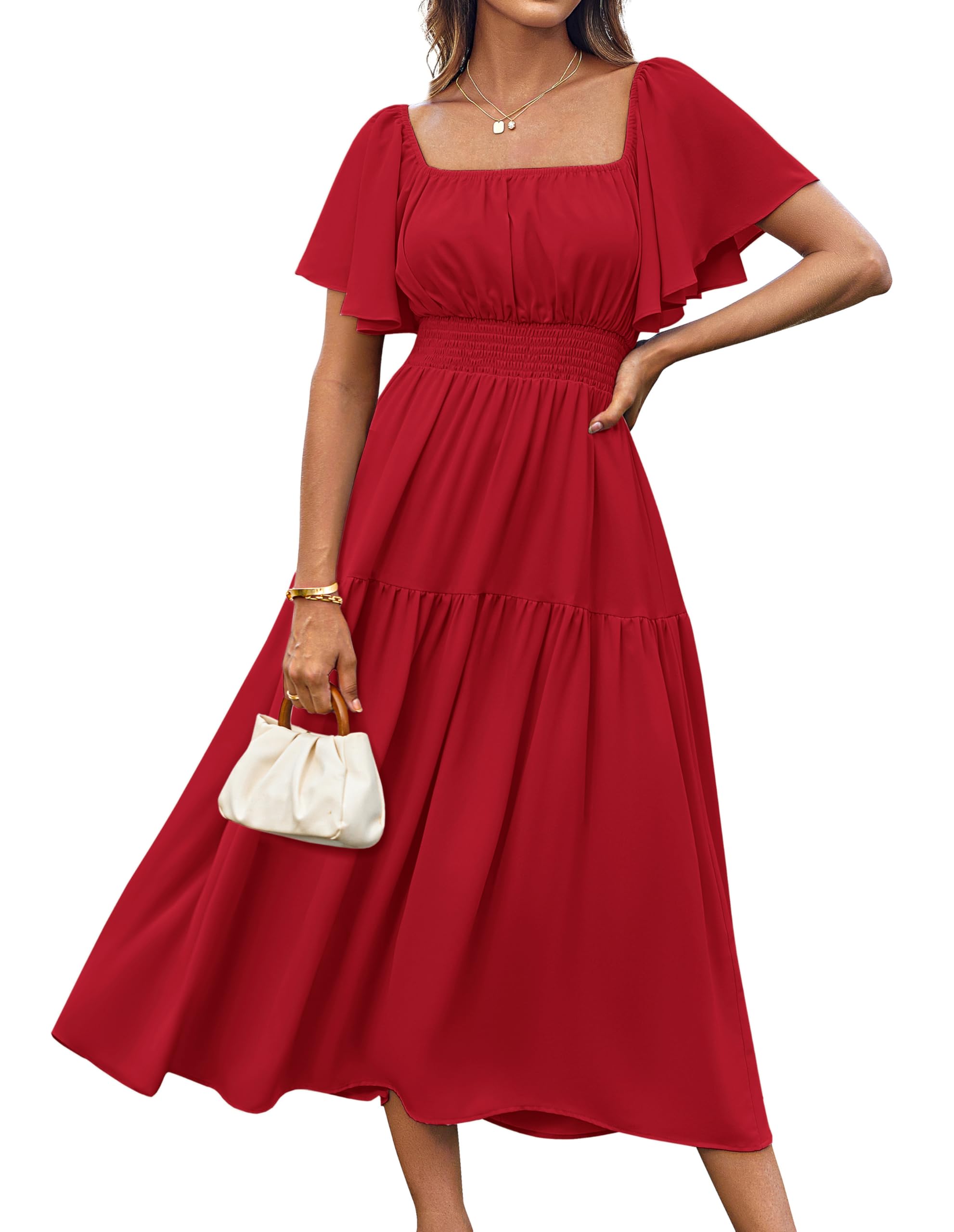 Vestido Grace Karin Summer Midi Rojo Para Mujer - Venta Internacional.
