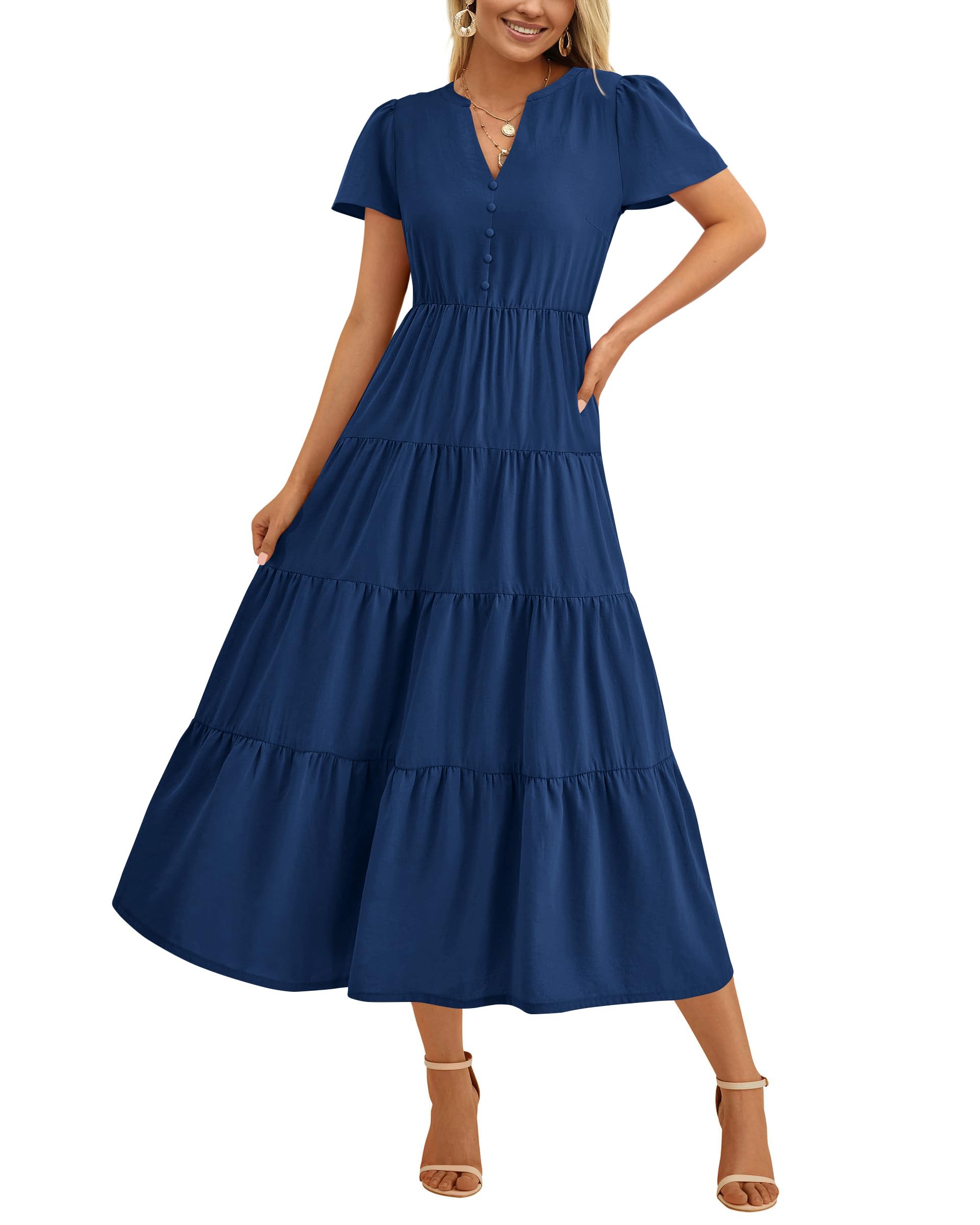 Vestido Midi Prettygarden para Mujer- Venta Internacional