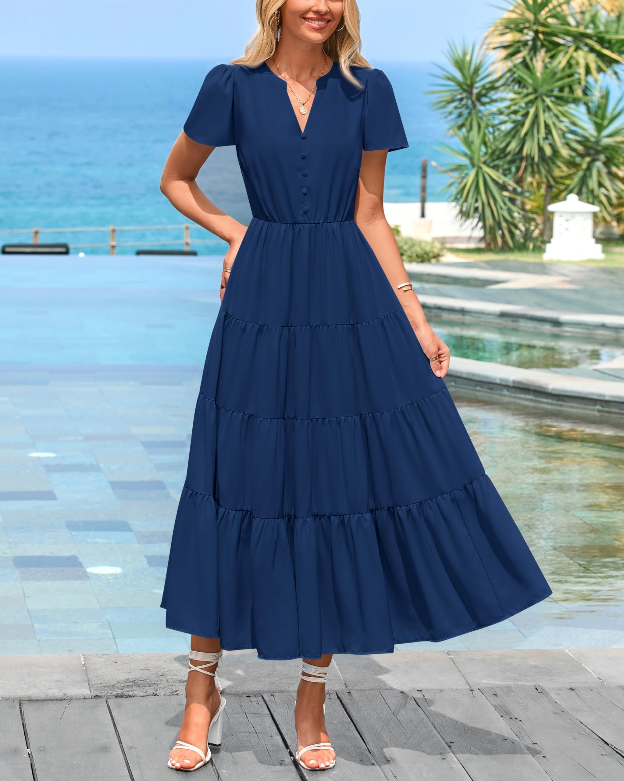 Foto 3 pulgar | Vestido Midi Prettygarden para Mujer- Venta Internacional