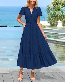 Foto 2 | Vestido Midi Prettygarden para Mujer- Venta Internacional