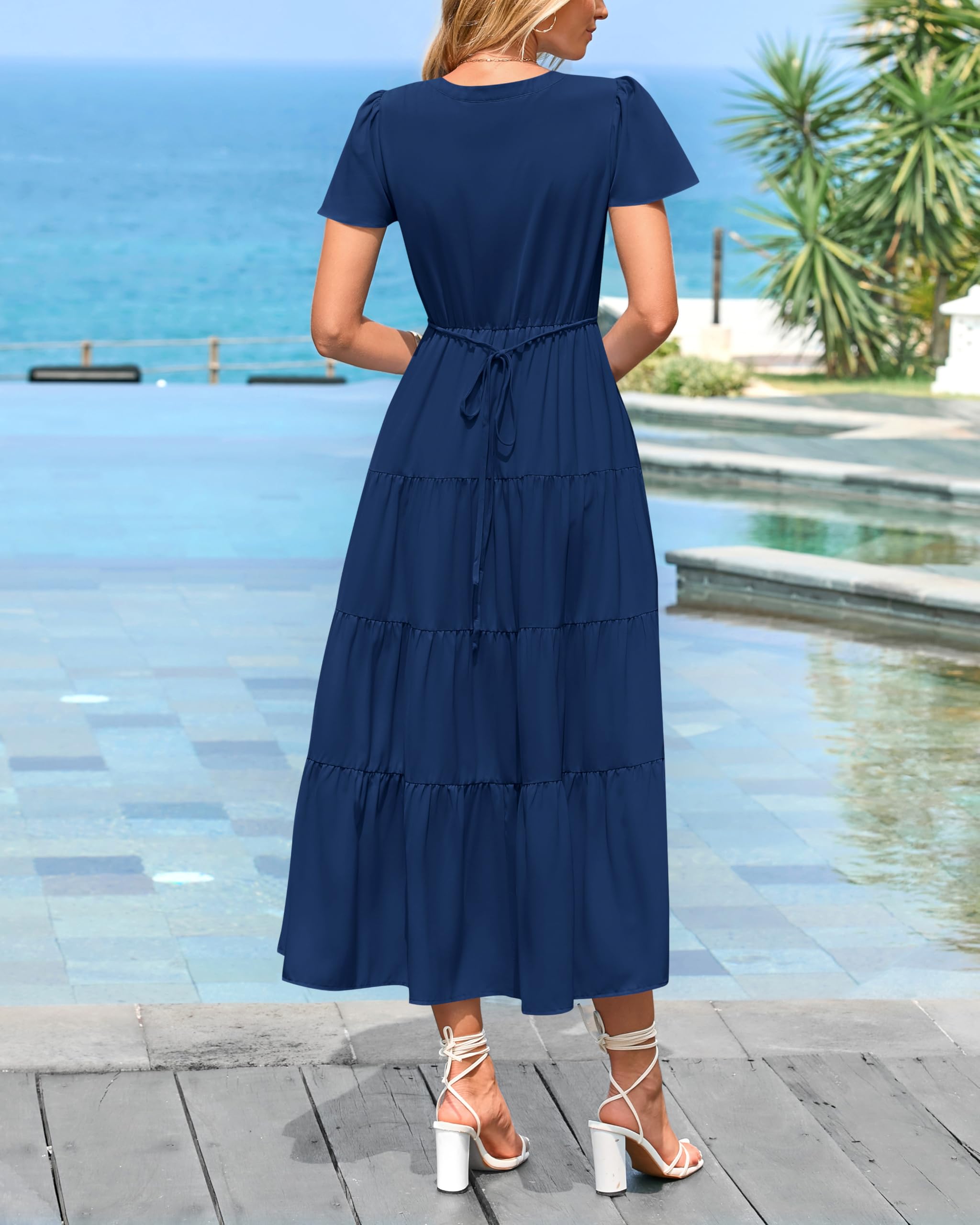 Foto 6 pulgar | Vestido Midi Prettygarden para Mujer- Venta Internacional
