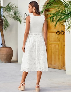 Foto 3 | Vestido Grace Karin 2025 Para Mujer Bordado En Primavera Blanco L - Venta Internacional.