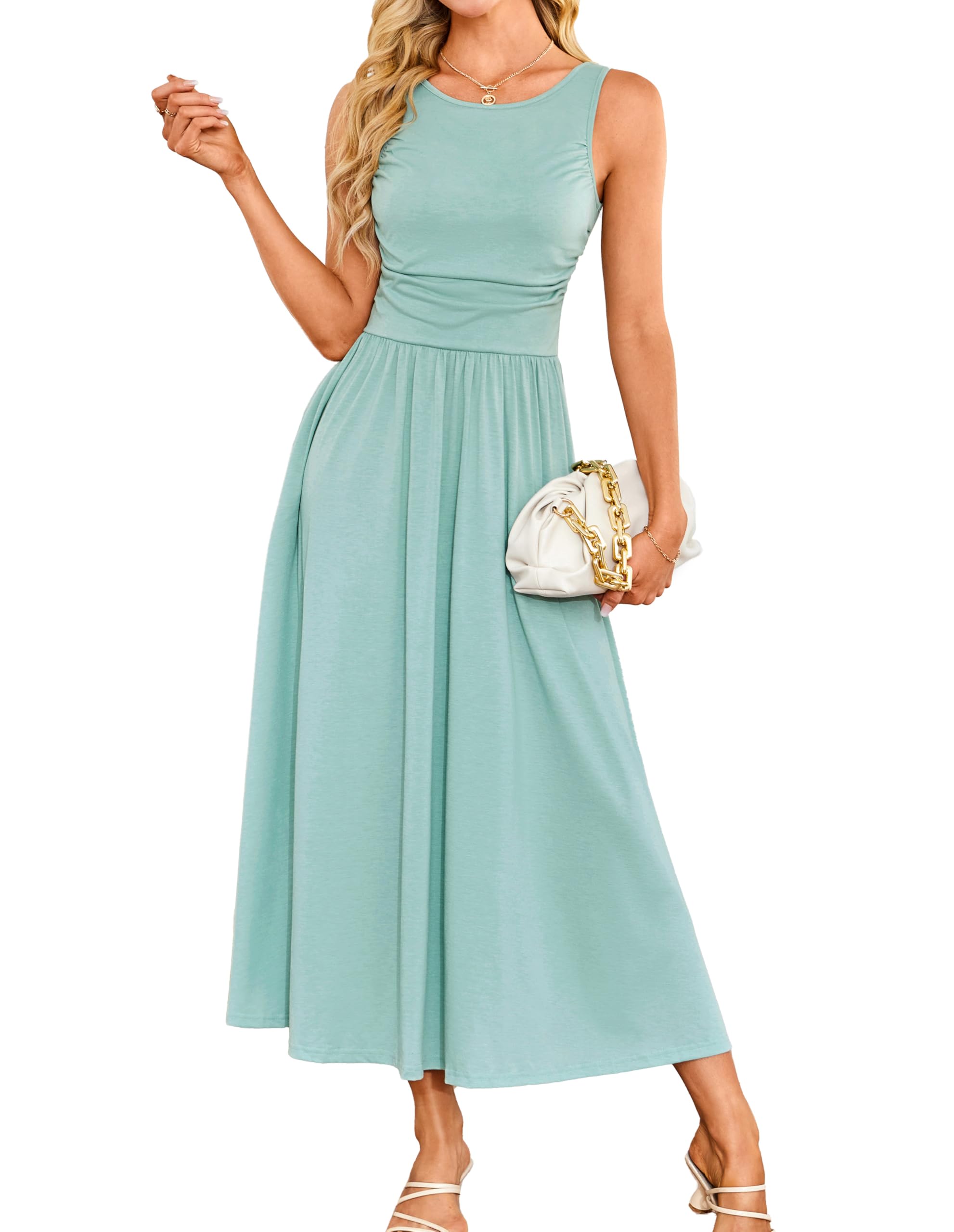 Vestido Grace Karin A-line Maxi Sin Mangas 2025 Para Mujer - Venta Internacional.