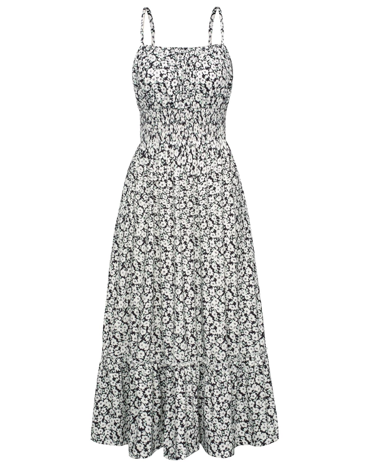 Foto 2 pulgar | Vestido Grace Karin Boho Maxi Con Tirantes Finos Y Dobladillo Con Volantes - Venta Internacional.