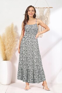 Foto 5 | Vestido Grace Karin Boho Maxi Con Tirantes Finos Y Dobladillo Con Volantes - Venta Internacional.