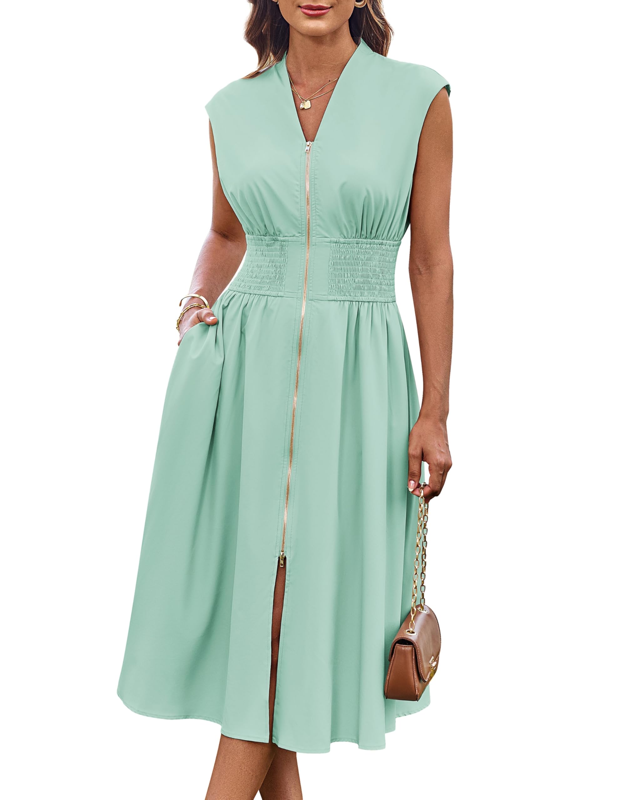 Vestido Grace Karin Para Primavera, Mujer Y Verano, Boda, Verde Salvia, Xl - Venta Internacional.