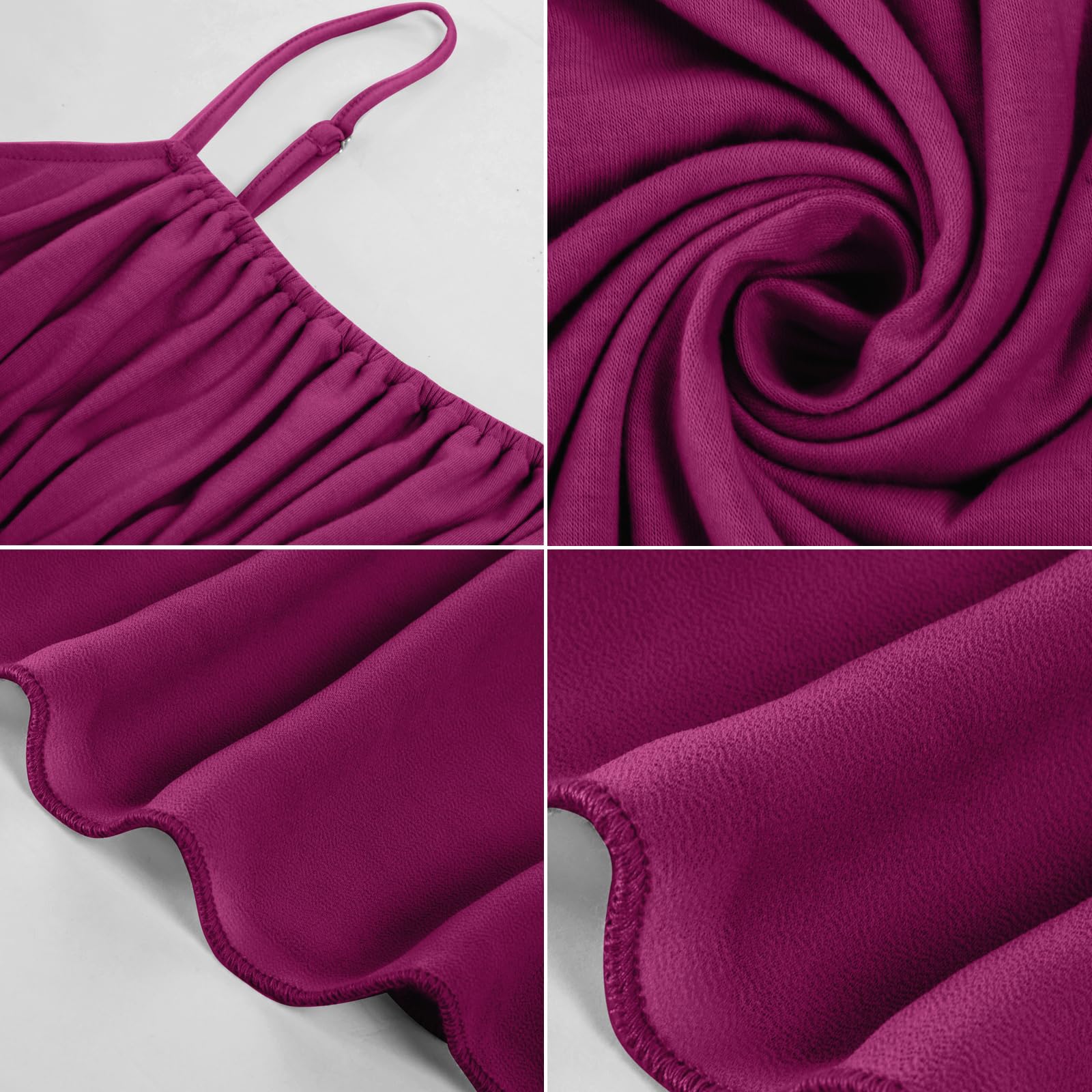 Foto 8 pulgar | Vestido Grace Karin Para Mujer, Verano 2025, Bohemio, Maxi Morado Y Rojo, Xxl - Venta Internacional.