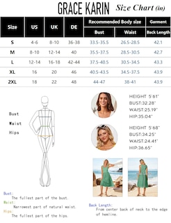 Foto 6 | Vestido Grace Karin Para Pascua Y Verano, Casual, Cintura Alta, Azul Claro - Venta Internacional.