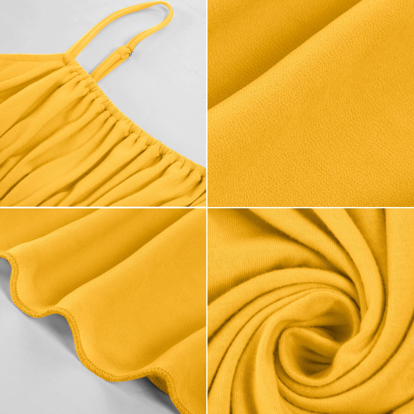 Foto 8 pulgar | Vestido Largo Grace Karin Para Mujer 2025, Sin Mangas, Amarillo, Xxl - Venta Internacional.