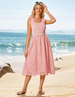 Foto 2 | Vestido Grace Karin Casual Bordado De Verano Rosa Claro M Para Mujer - Venta Internacional.