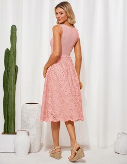 Foto 3 | Vestido Grace Karin Casual Bordado De Verano Rosa Claro M Para Mujer - Venta Internacional.