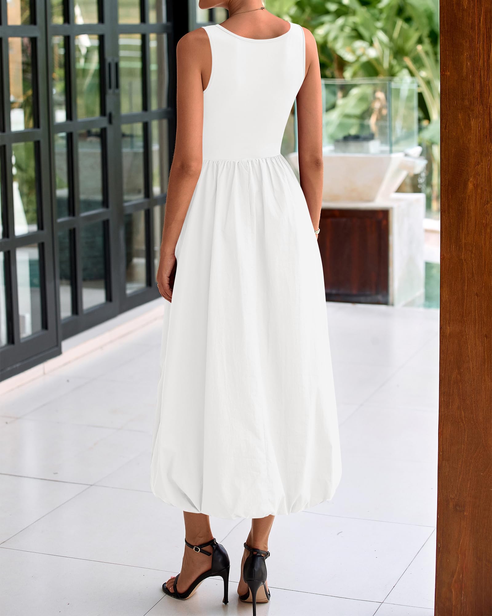 Foto 4 pulgar | Vestido Midi Casual Sin Mangas Btfbm Para Mujer 2025 - Venta Internacional.