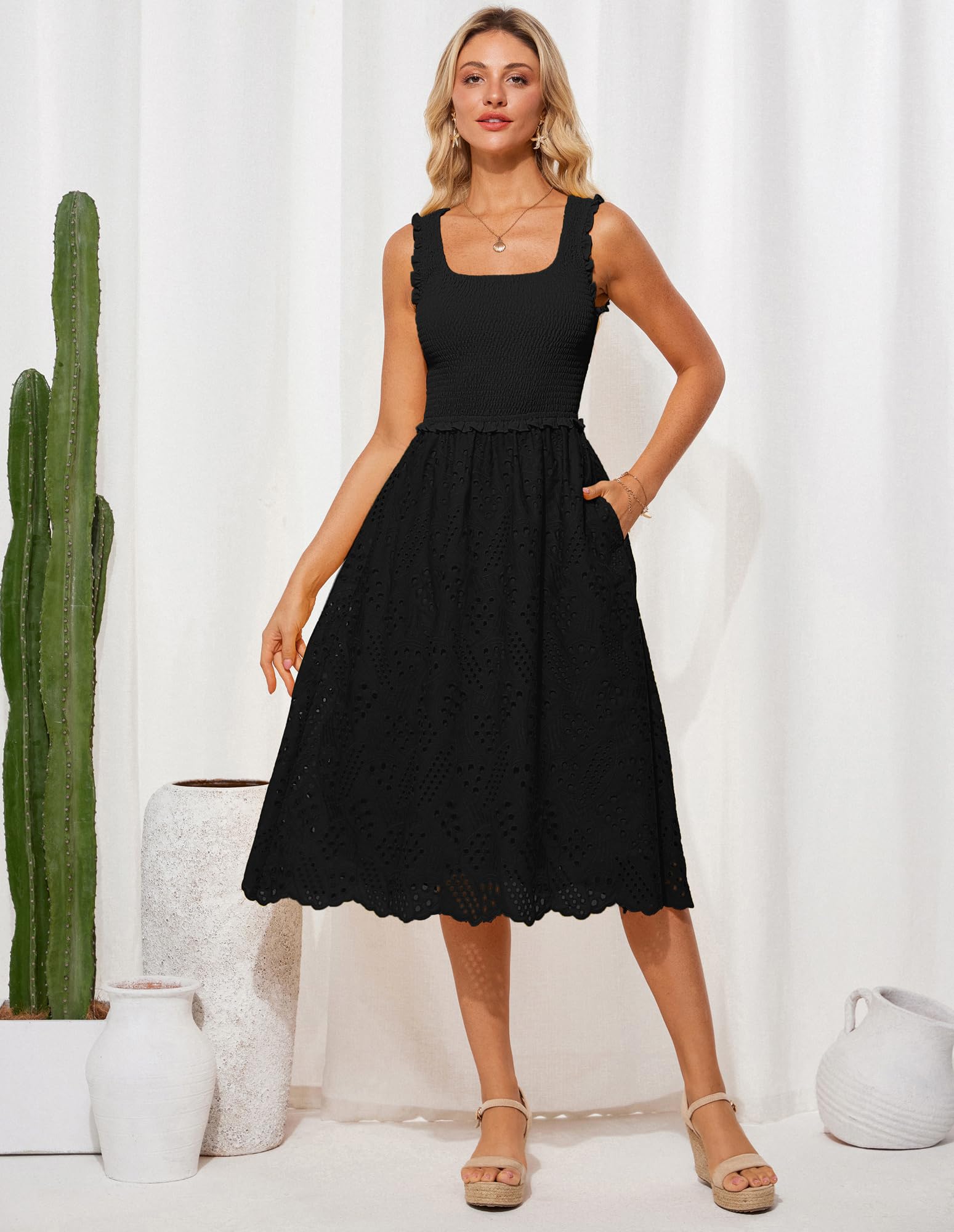 Foto 5 | Vestido Grace Karin 2025, Casual, Bordado, Negro, Talla L - Venta Internacional.