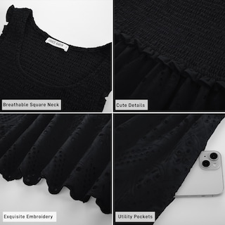 Foto 6 | Vestido Grace Karin 2025, Casual, Bordado, Negro, Talla L - Venta Internacional.