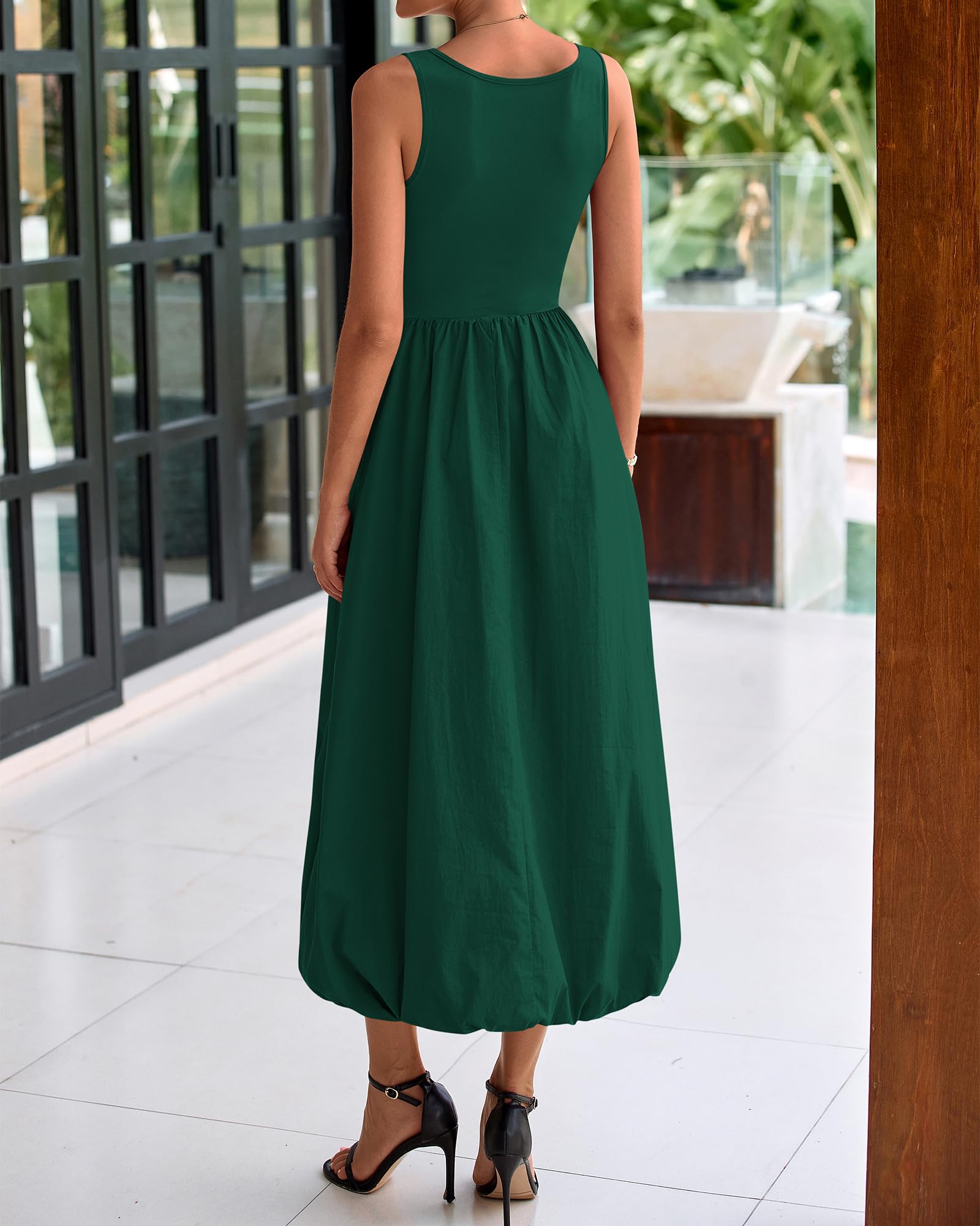 Foto 4 pulgar | Vestido Midi Casual Sin Mangas Btfbm Para Mujer 2025 - Venta Internacional.