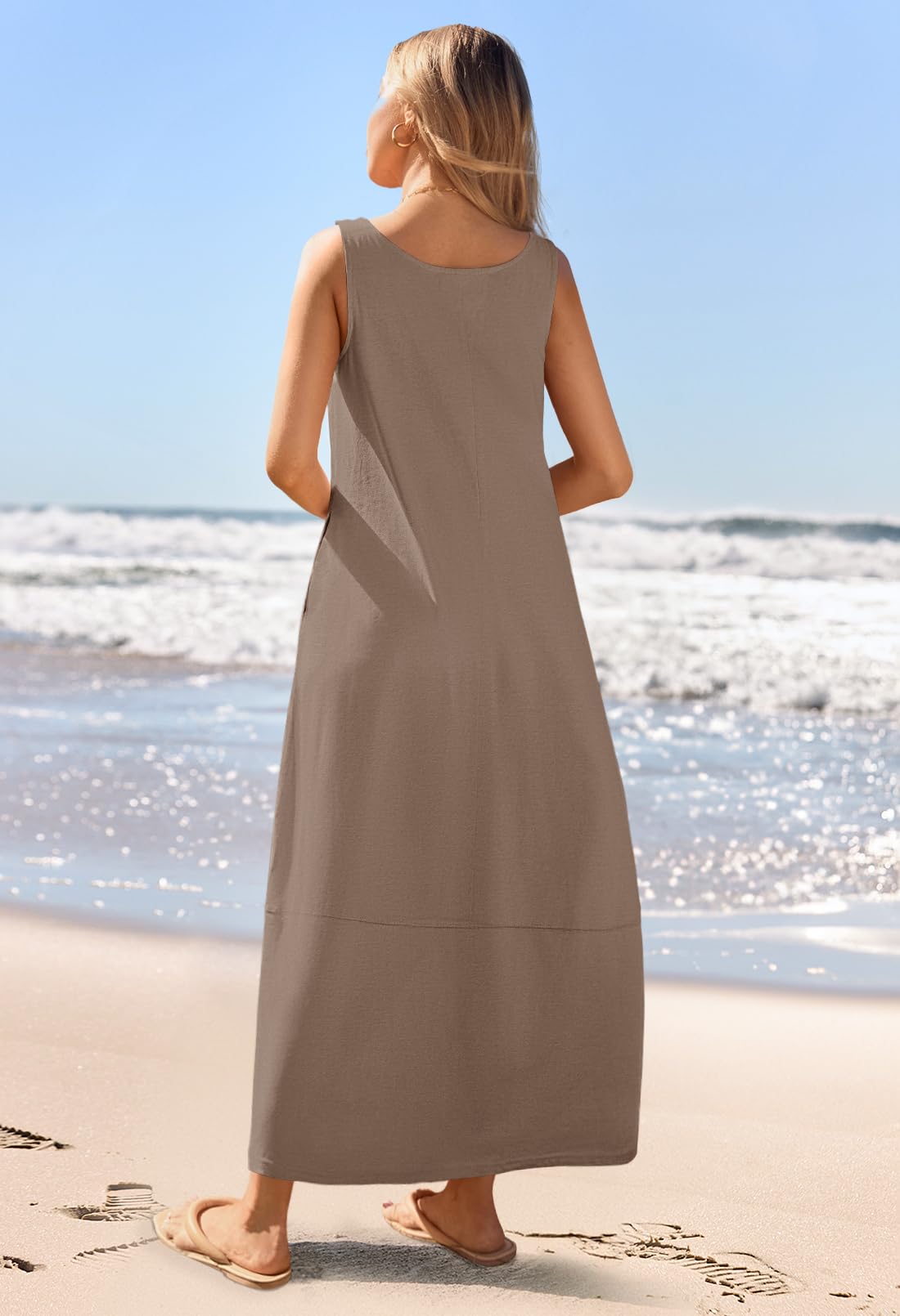Foto 5 pulgar | Vestido Casual Maxi De Verano Merokeety 2025 Para Mujer - Venta Internacional.