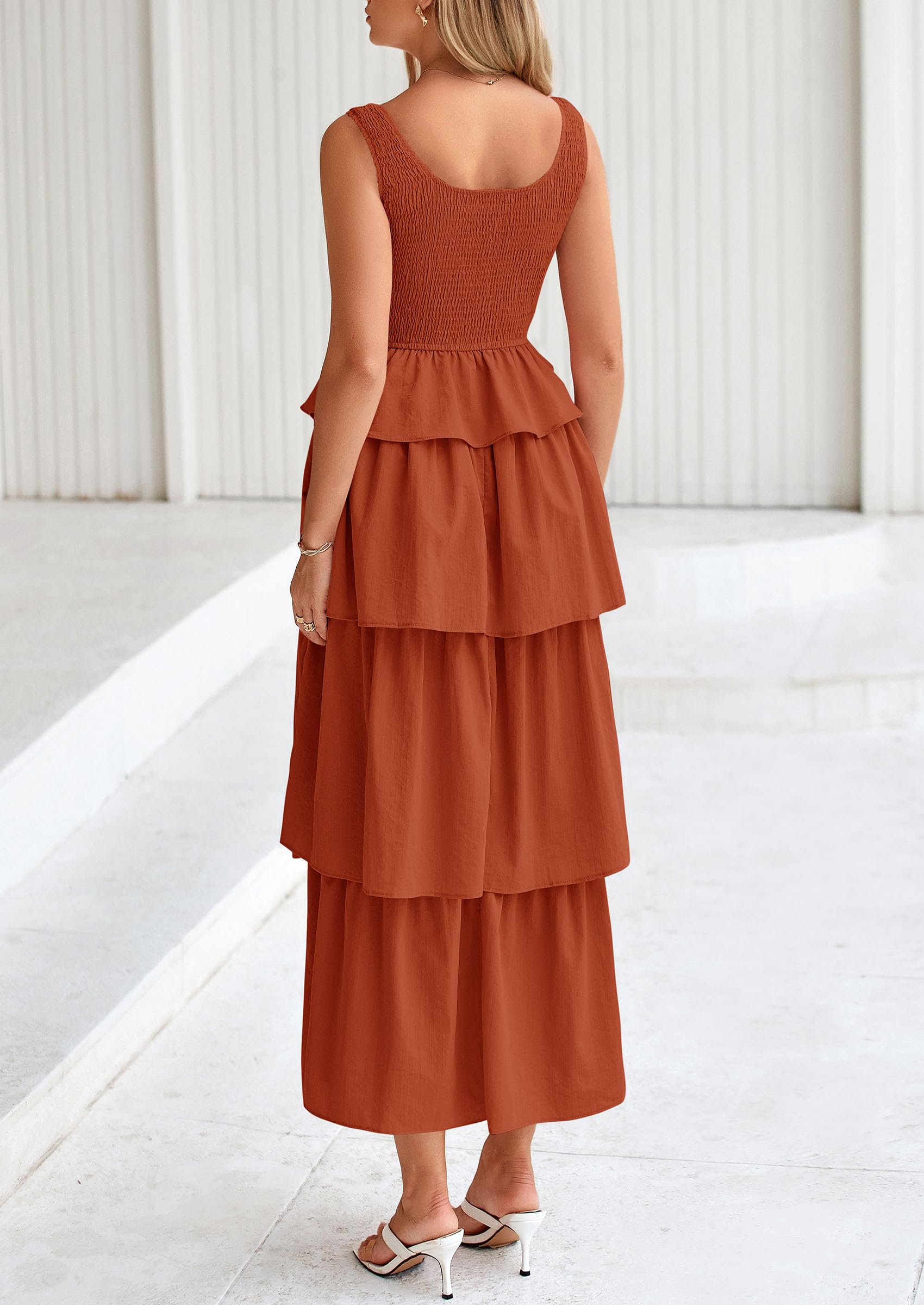 Foto 2 | Vestido Midi Prettygarden Para Mujer, Verano 2025, Sin Mangas - Venta Internacional.