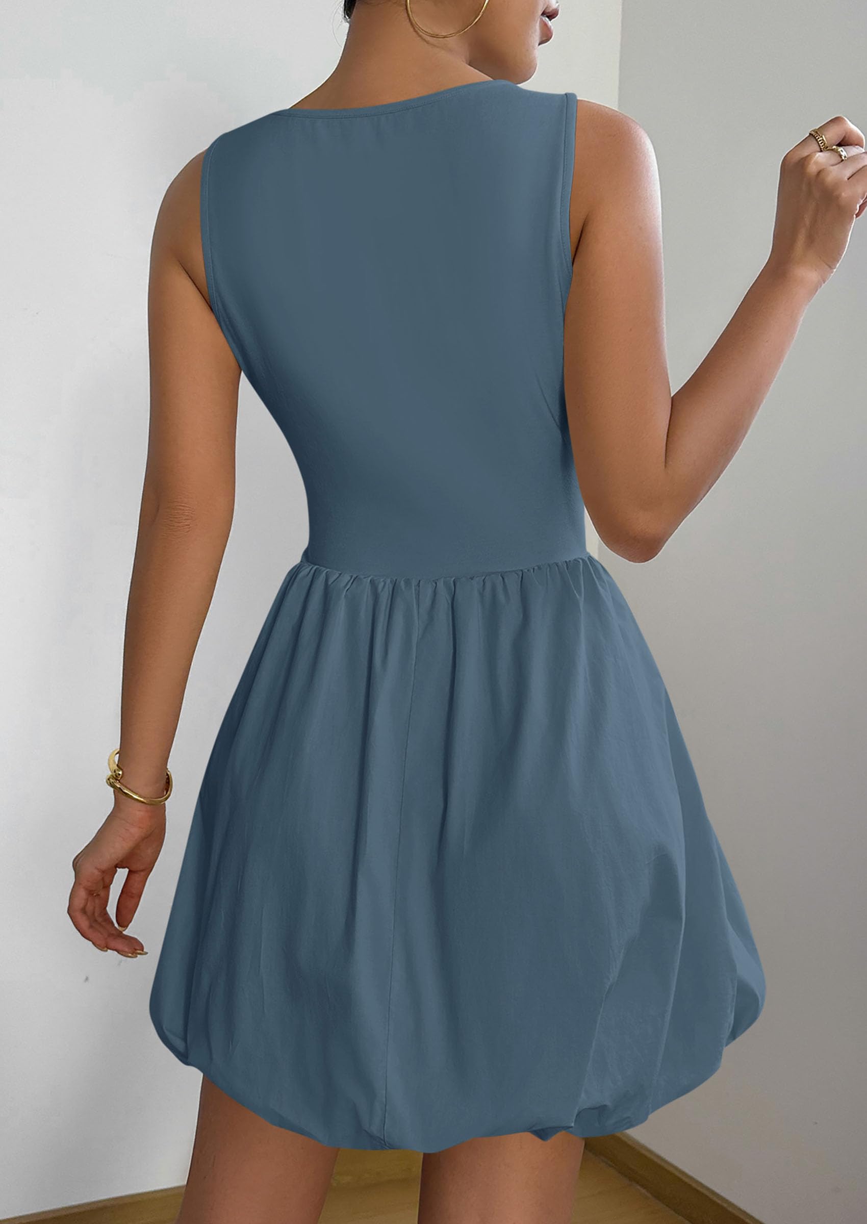 Foto 3 pulgar | Vestido De Verano Prettygarden 2025 Sin Mangas Sin Mangas Con Bolsillos - Venta Internacional.