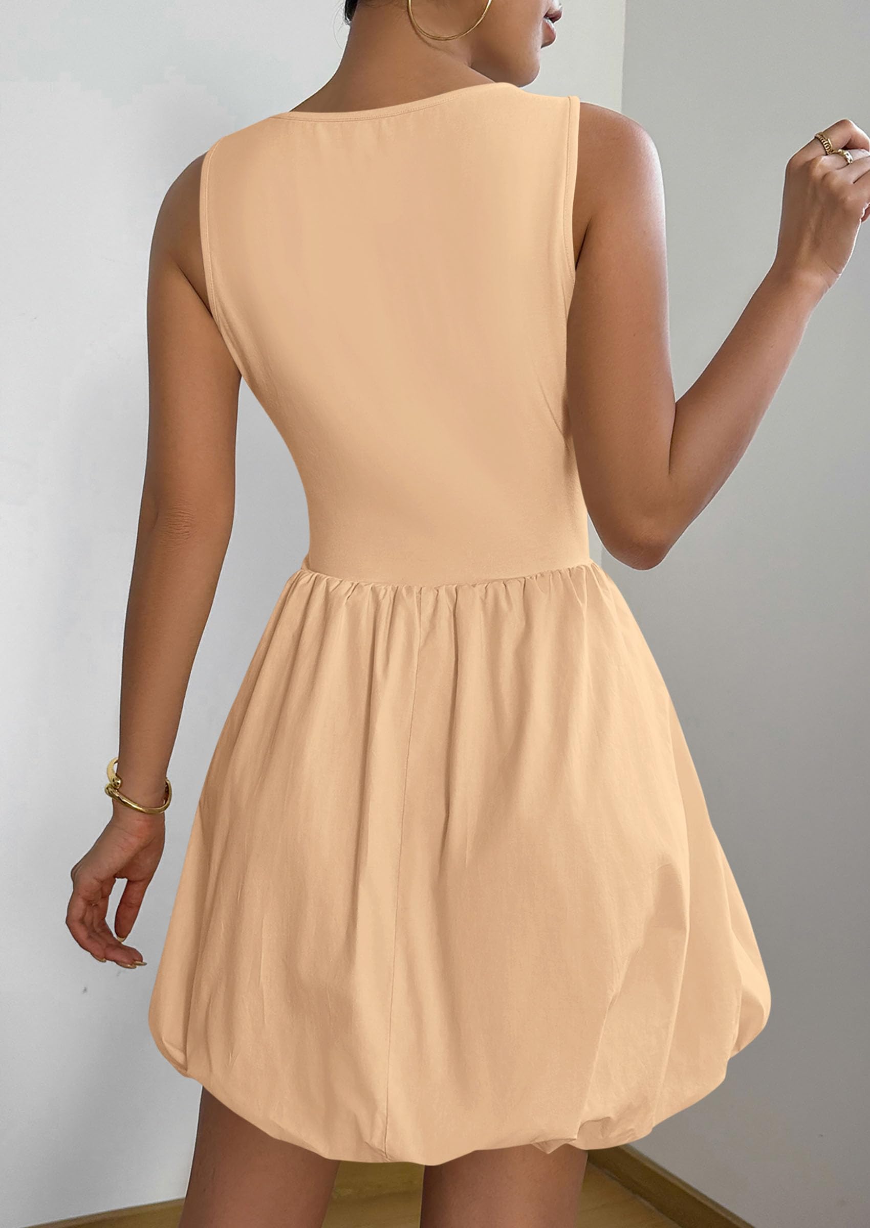 Foto 3 pulgar | Vestido De Verano Prettygarden 2025 Casual Sin Mangas Con Bolsillos - Venta Internacional.