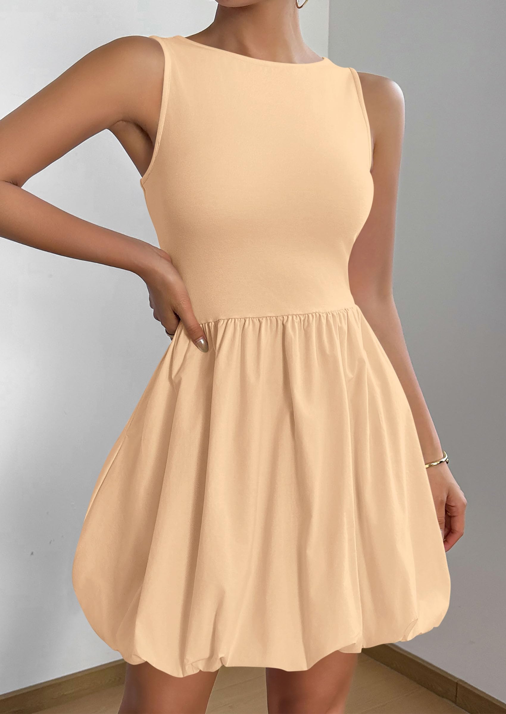 Foto 4 pulgar | Vestido De Verano Prettygarden 2025 Casual Sin Mangas Con Bolsillos - Venta Internacional.