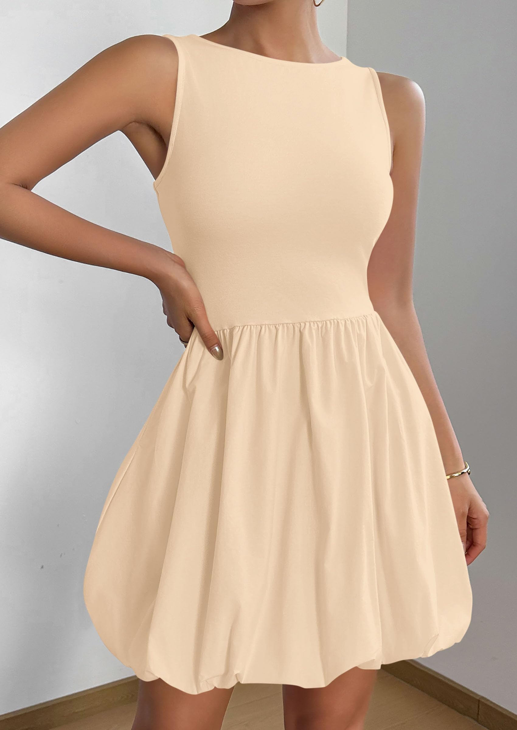 Foto 4 pulgar | Vestido De Verano Prettygarden 2025 Sin Mangas Sin Mangas Con Bolsillos - Venta Internacional.