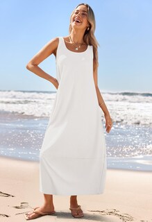 Foto 3 | Vestido Largo Casual Merokeety 2025, Vestido Blanco De Playa De Verano - Venta Internacional.