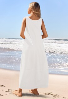 Foto 4 | Vestido Largo Casual Merokeety 2025, Vestido Blanco De Playa De Verano - Venta Internacional.