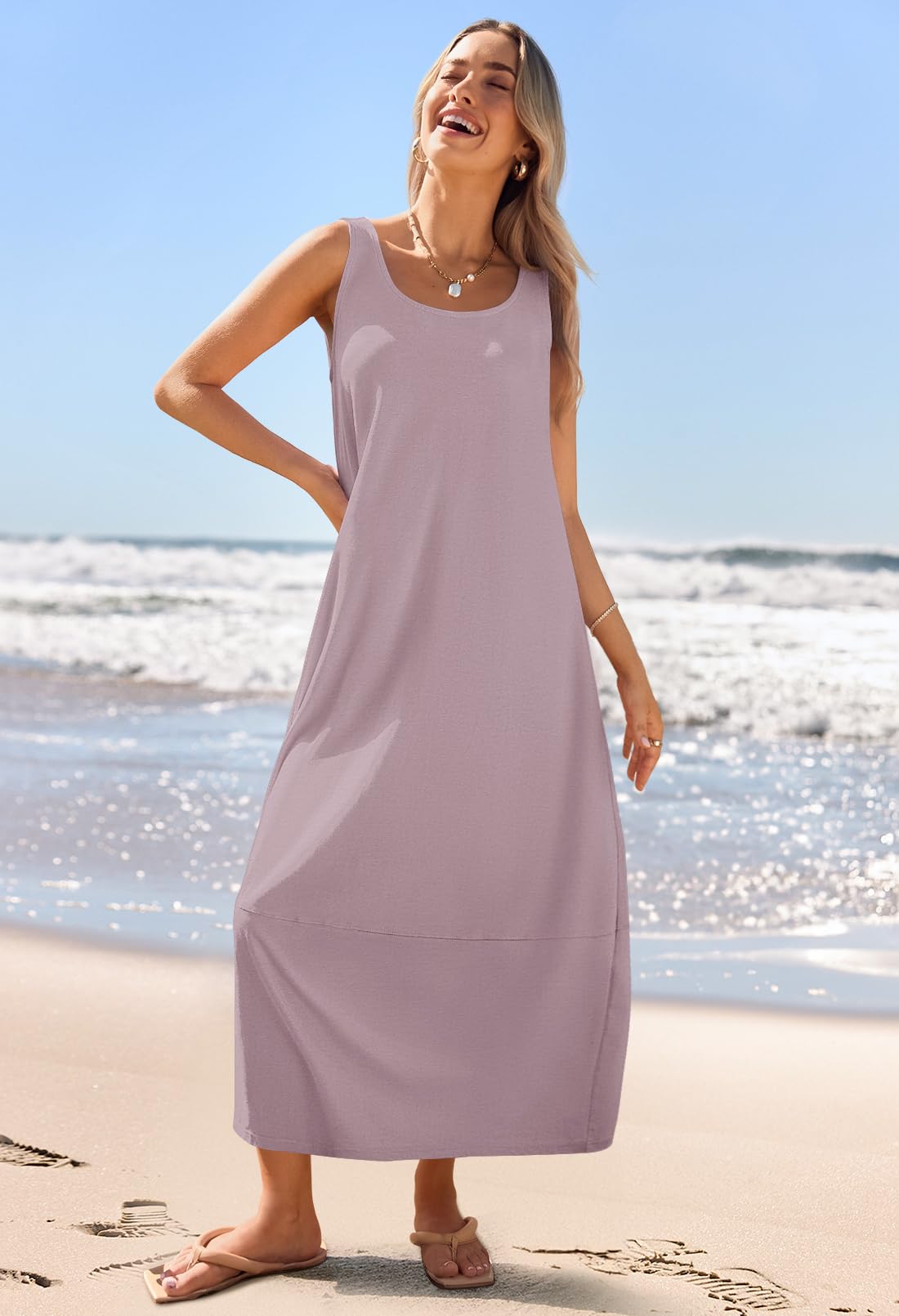 Foto 4 pulgar | Vestido Largo Casual Merokeety 2025 Summer Beach Taro - Venta Internacional.