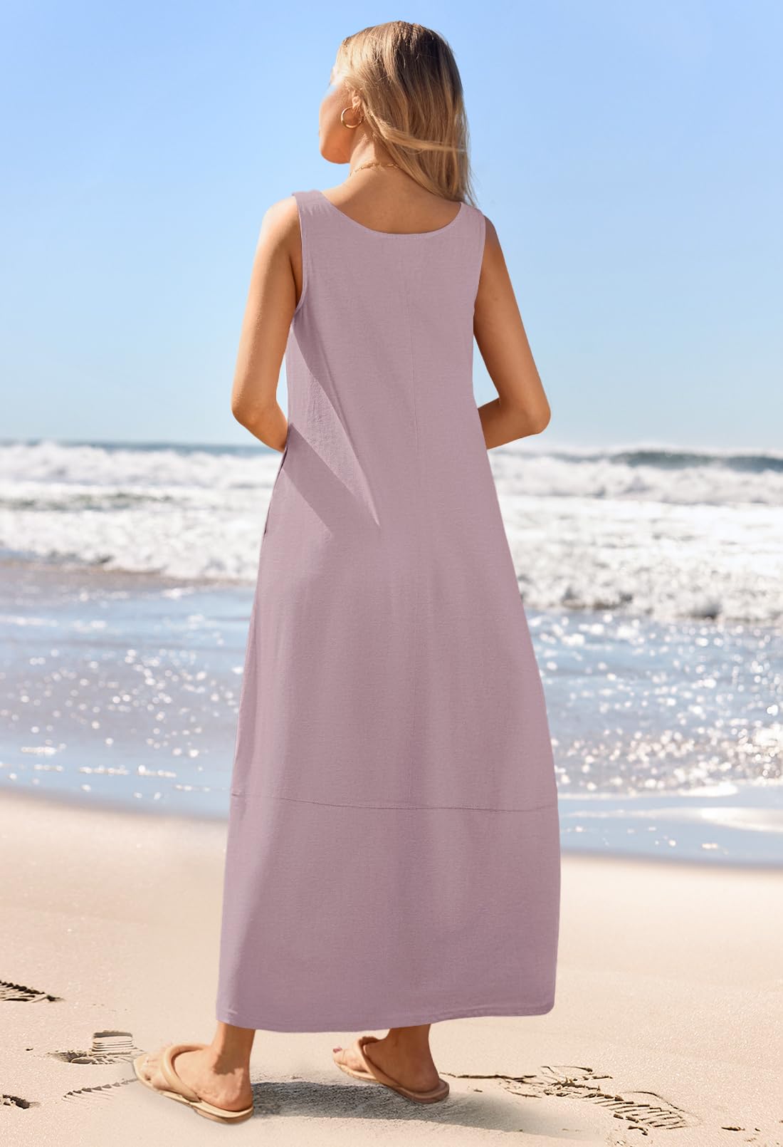 Foto 5 pulgar | Vestido Largo Casual Merokeety 2025 Summer Beach Taro - Venta Internacional.