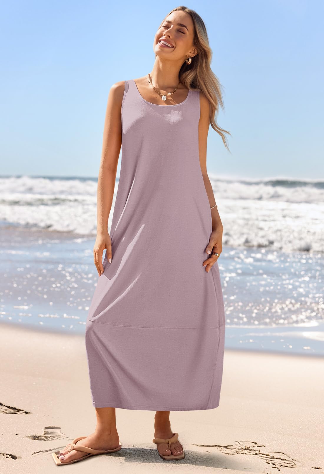 Foto 8 pulgar | Vestido Largo Casual Merokeety 2025 Summer Beach Taro - Venta Internacional.
