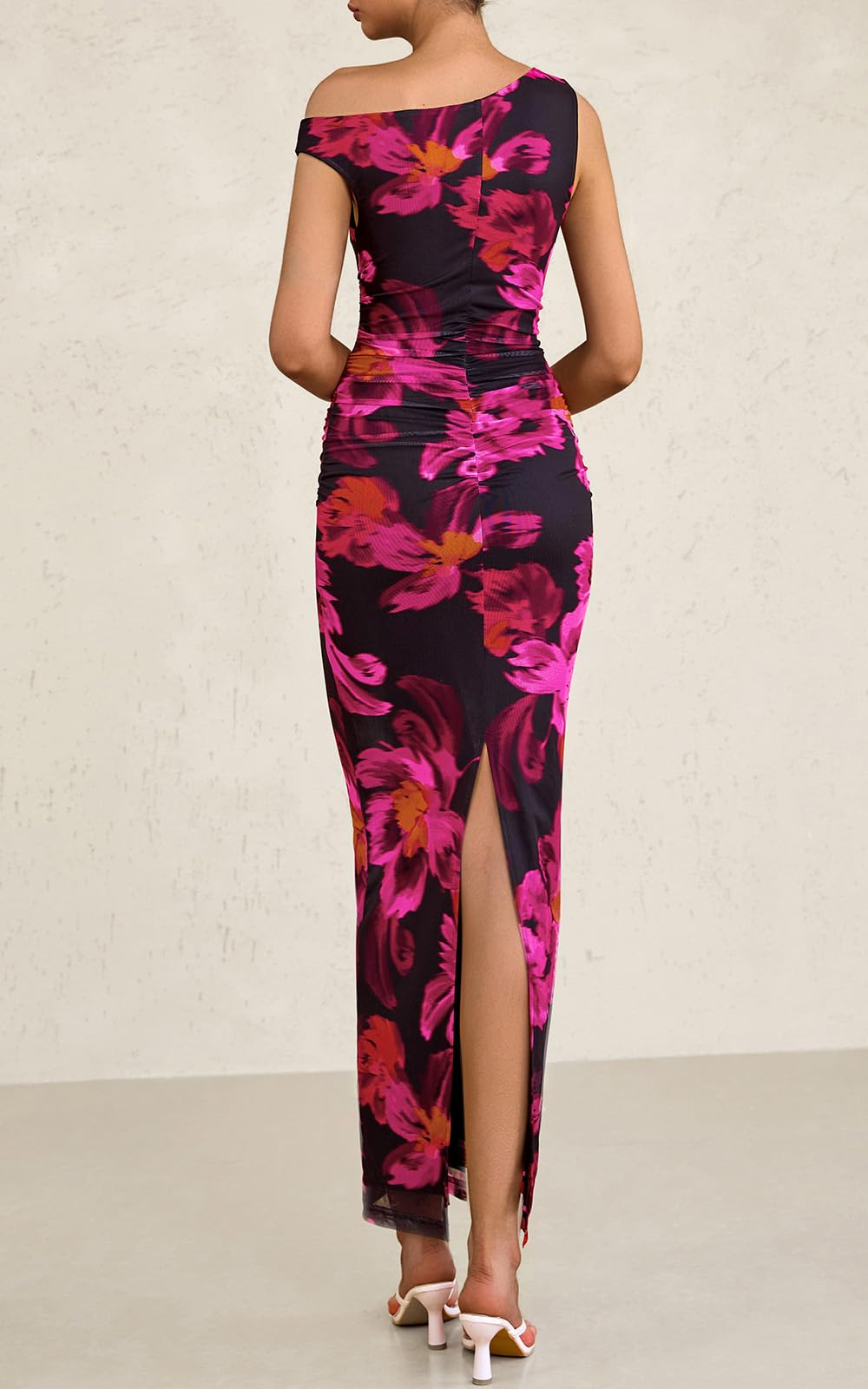 Foto 5 pulgar | Vestido Largo Prettygarden Para Mujer Con Estampado Floral De Verano 2025 - Venta Internacional.
