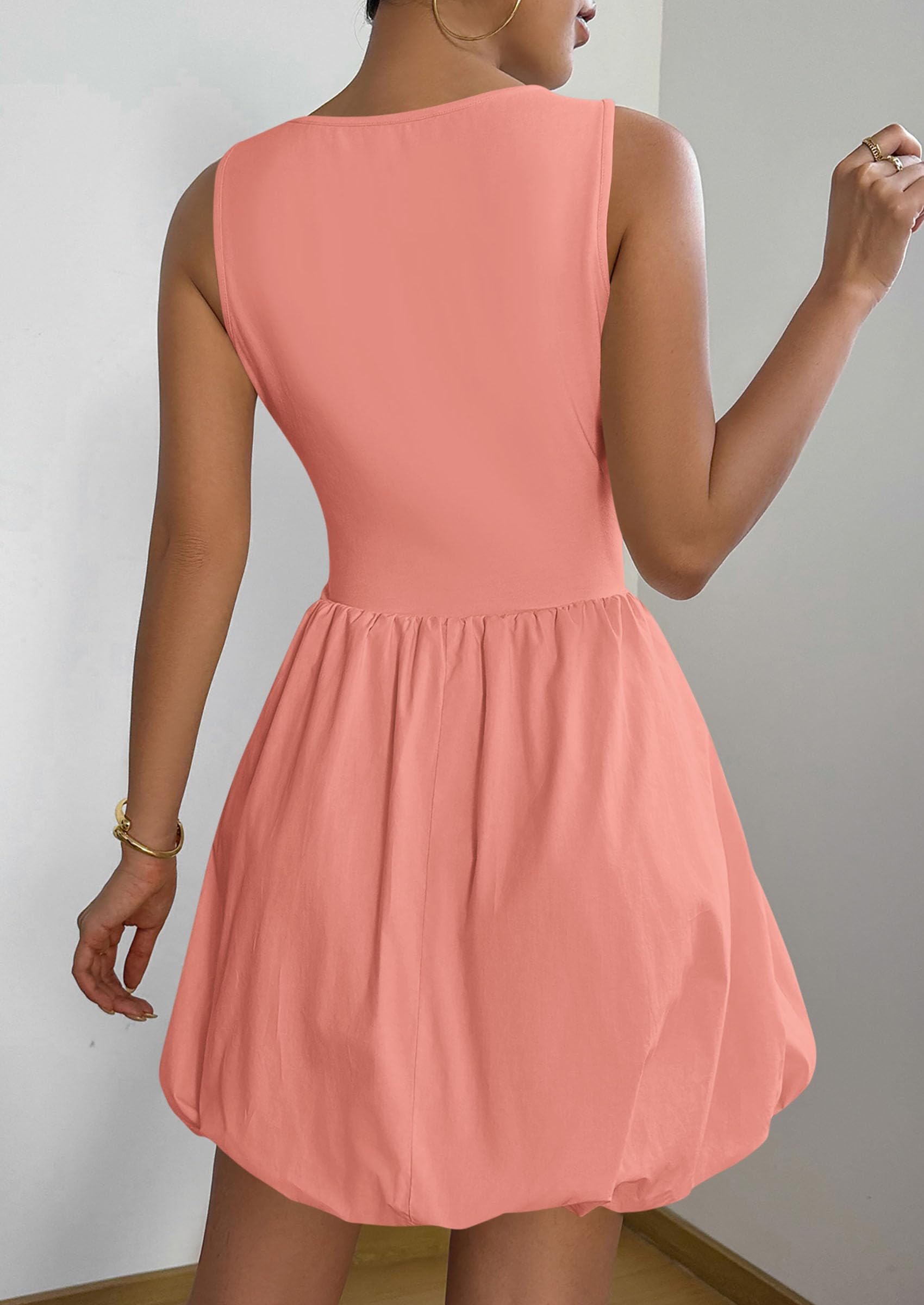 Foto 2 | Vestido De Verano Prettygarden 2025 Sin Mangas Sin Mangas Con Bolsillos - Venta Internacional.