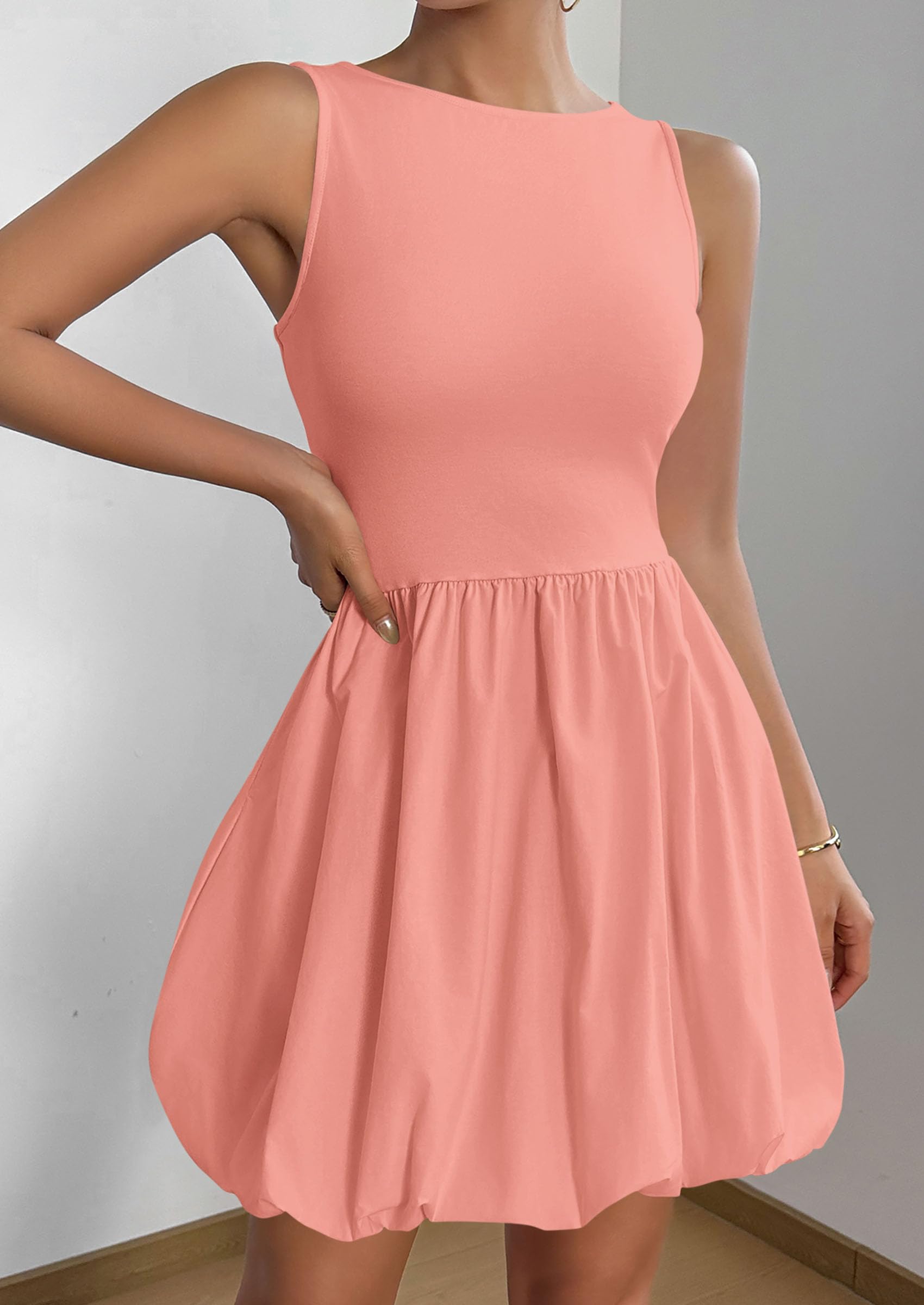 Foto 4 pulgar | Vestido De Verano Prettygarden 2025 Sin Mangas Sin Mangas Con Bolsillos - Venta Internacional.