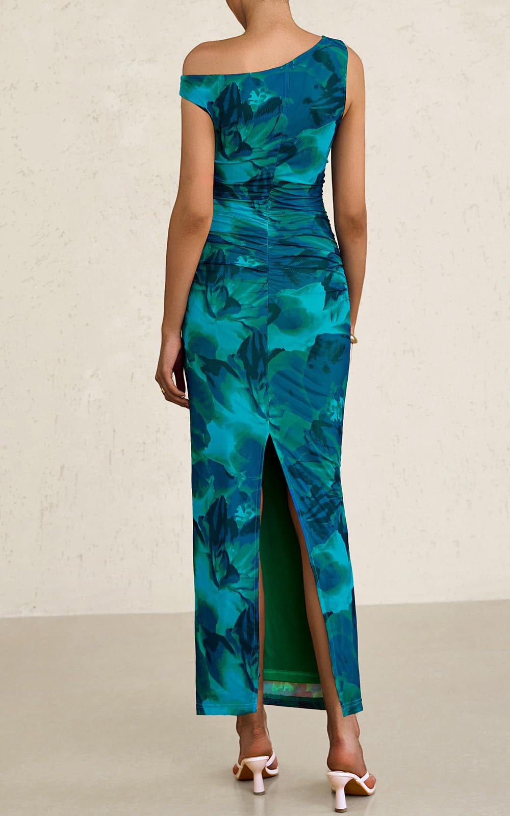 Foto 5 pulgar | Vestido Largo Ajustado Prettygarden Con Estampado Floral Para Mujer - Venta Internacional.