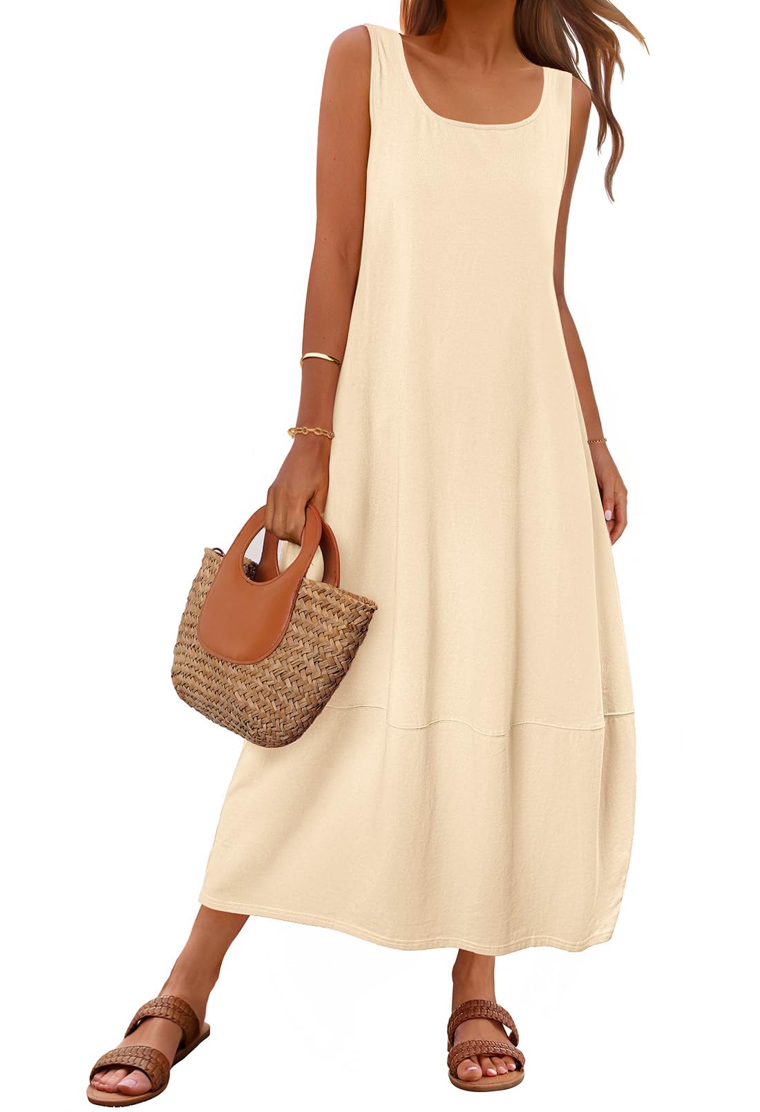 Vestido Largo Casual Merokeety 2025 Summer Beach Albaricot - Venta Internacional.