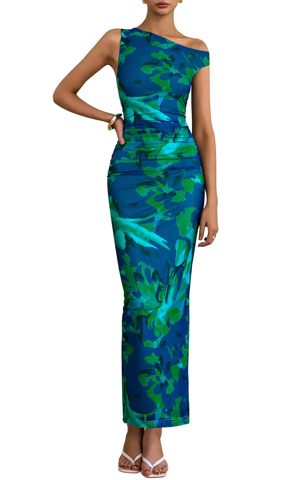 Vestido De Verano Prettygarden Con Hombros Descubiertos Y Estampado Floral Para Mujer - Venta Internacional.