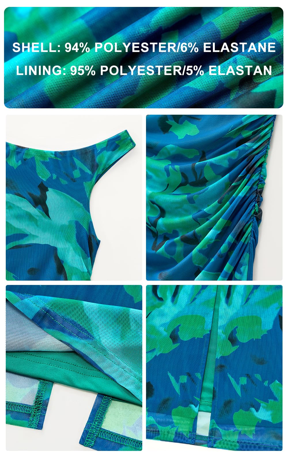 Foto 6 pulgar | Vestido De Verano Prettygarden Con Hombros Descubiertos Y Estampado Floral Para Mujer - Venta Internacional.