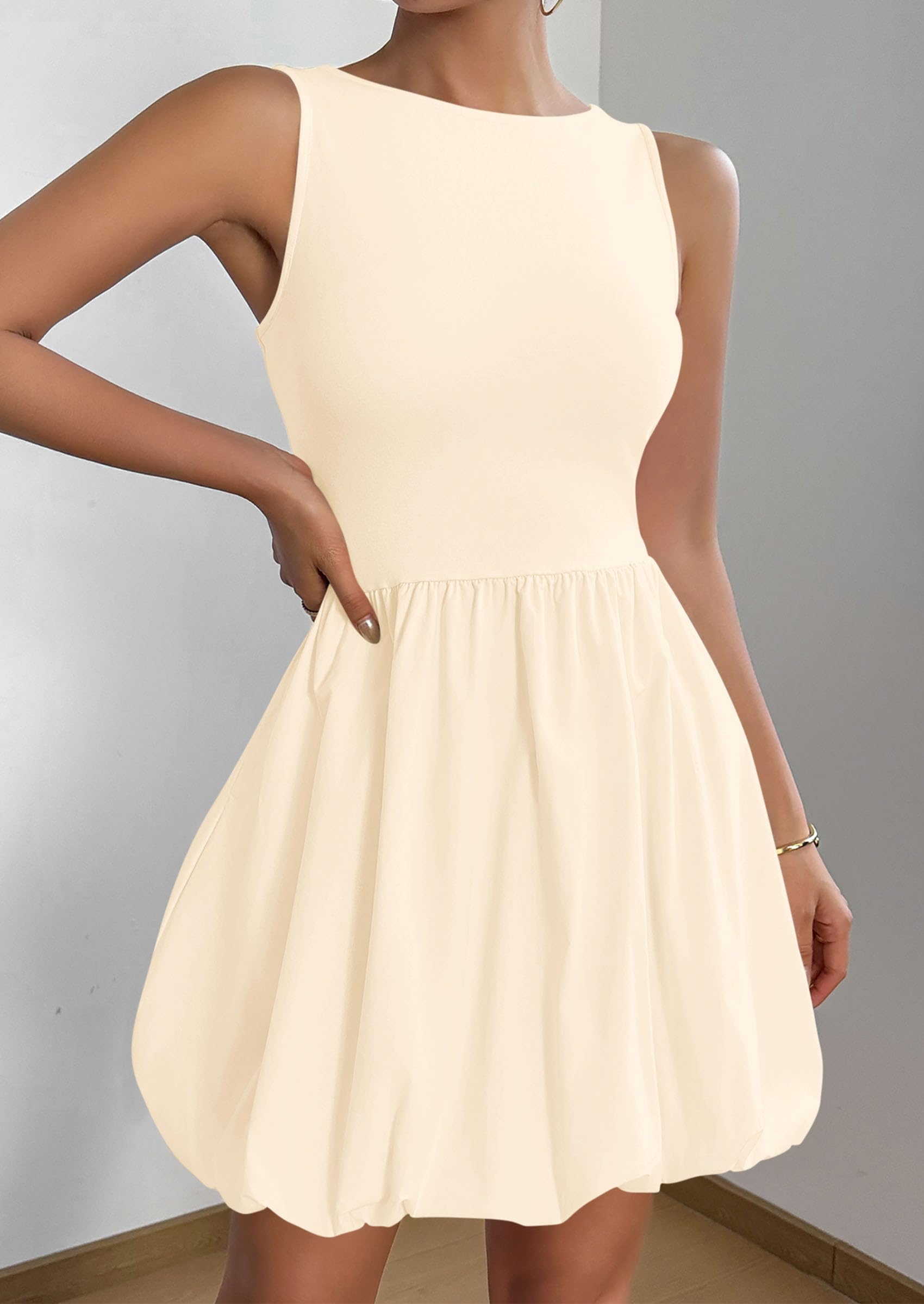 Foto 4 pulgar | Vestido De Verano Prettygarden 2025 Sin Mangas Sin Mangas Con Bolsillos - Venta Internacional.
