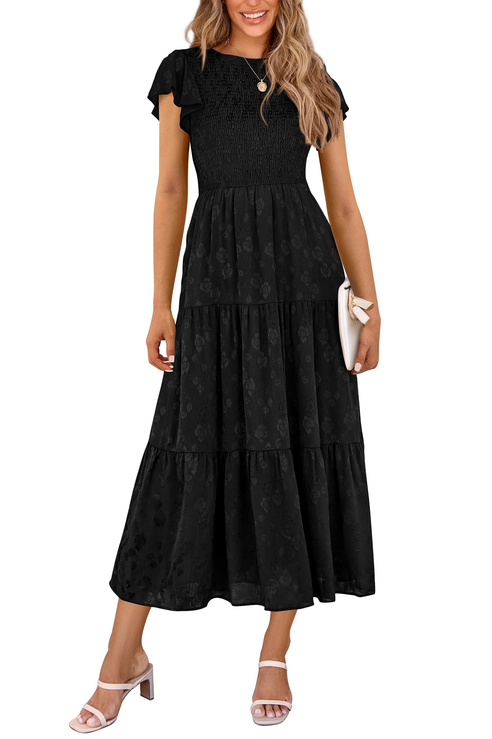 Foto 2 pulgar | Vestido Midi Prettygarden Con Estampado Floral Para Verano 2025 Para Mujer - Venta Internacional.