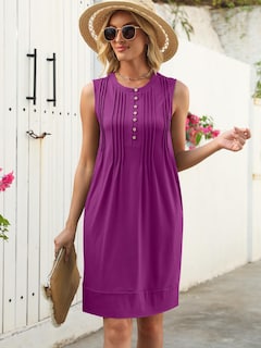 Foto 5 | Vestido Anrabess - Vestidos De Verano Para Mujer, Color Morado, Talla M - Venta Internacional.