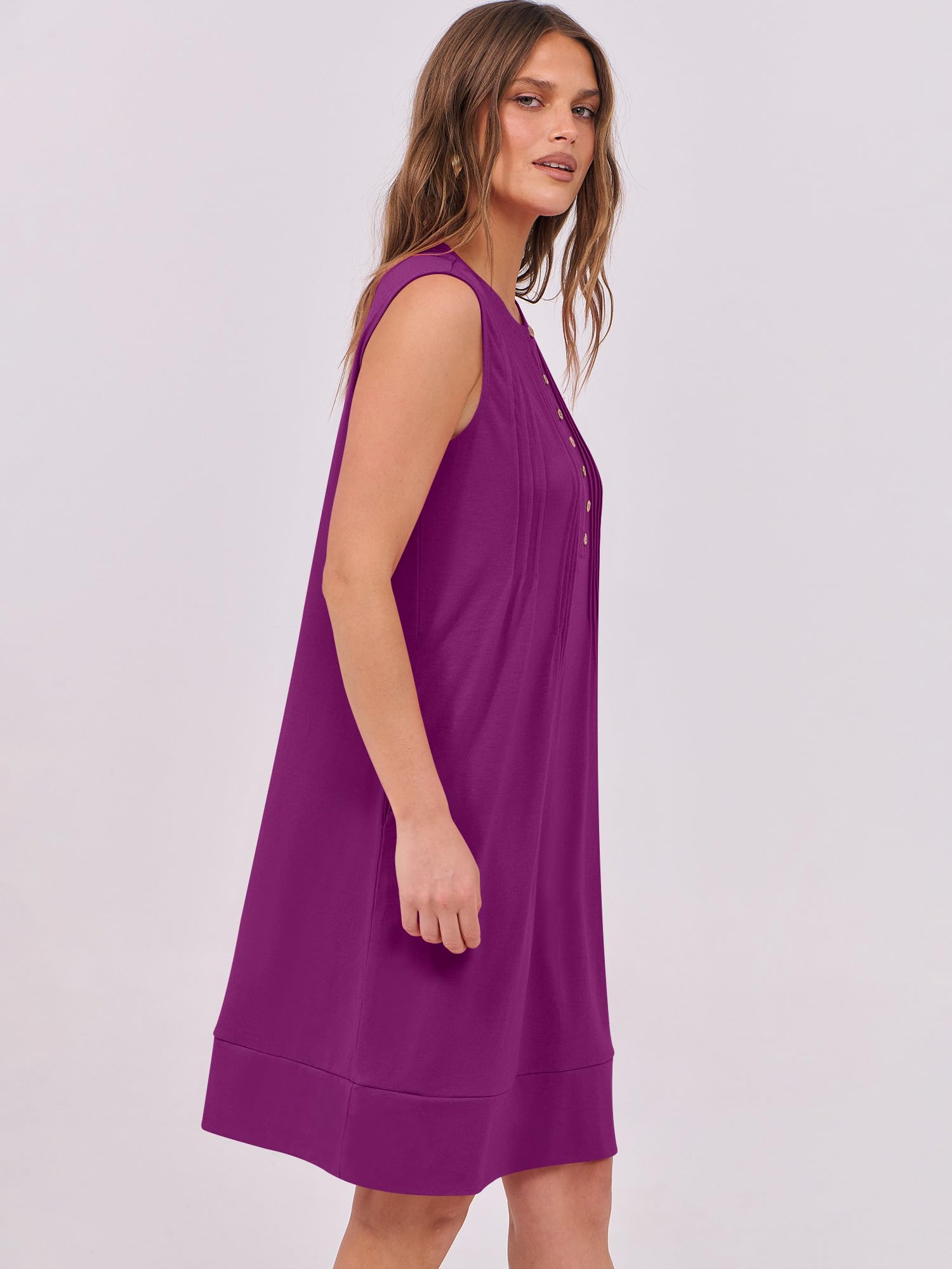 Foto 7 pulgar | Vestido Anrabess - Vestidos De Verano Para Mujer, Color Morado, Talla M - Venta Internacional.